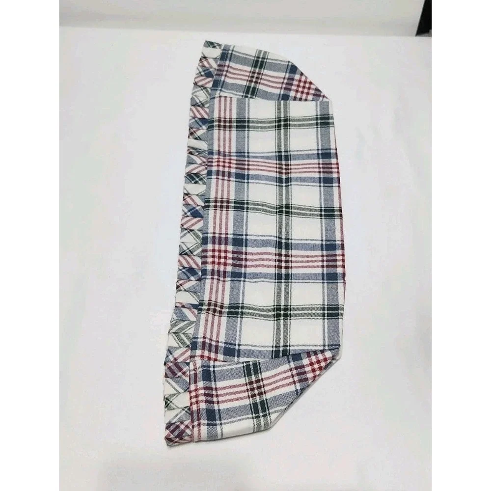 Longaberger Easter‎ Basket Liner Market Day Plaid Multi Colored